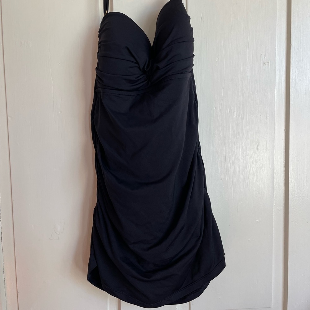 Anne Cole Signature black one piece bathing suit size 8